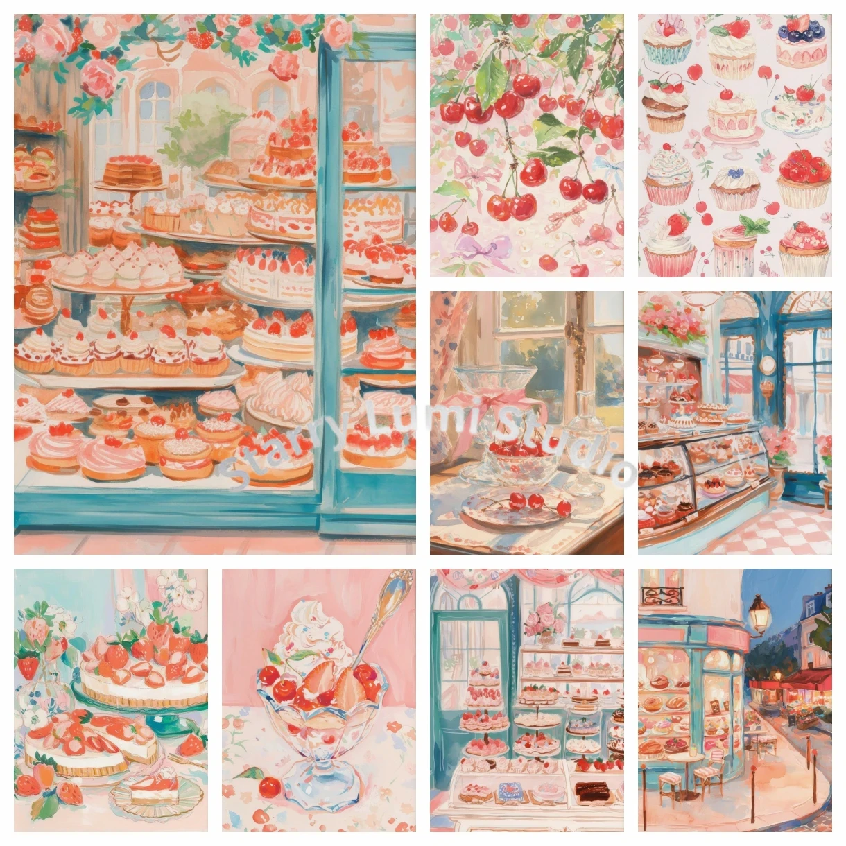 Embroidery Kitchen - DIY Elmas Sanat Boyama Kitleri Kek