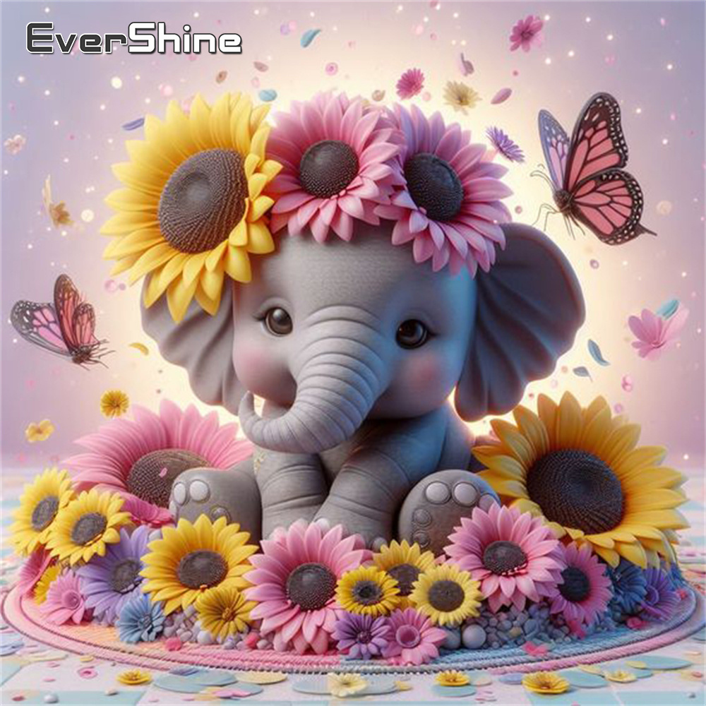 Embroidery Ideas - Evershine fil elmas boyama hayvan çapraz