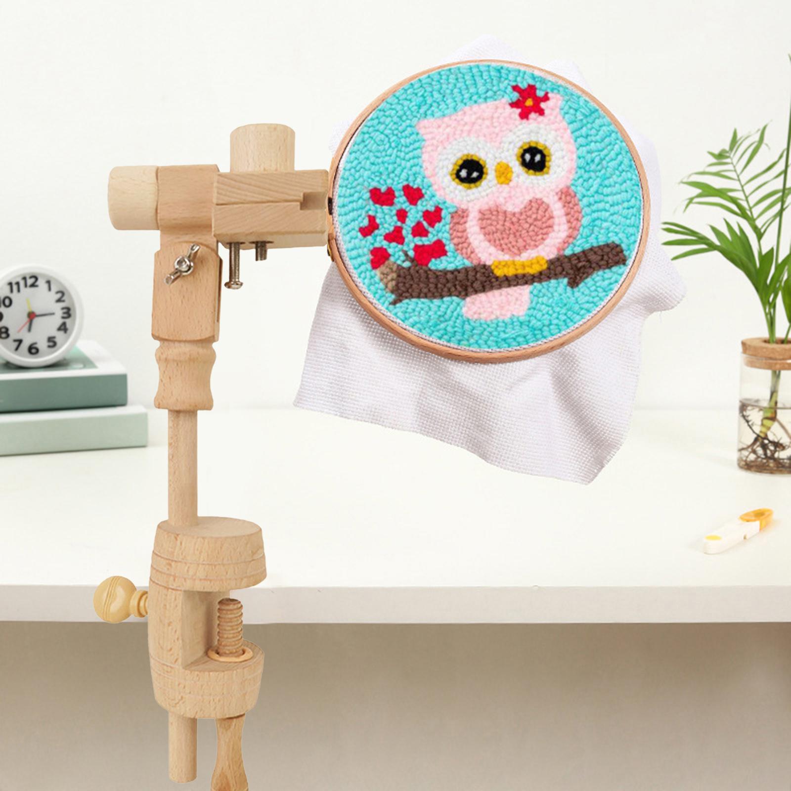 Embroidery Frame - Ayarlanabilir Kanaviçe Sehpası Ahşap Kucak Masası