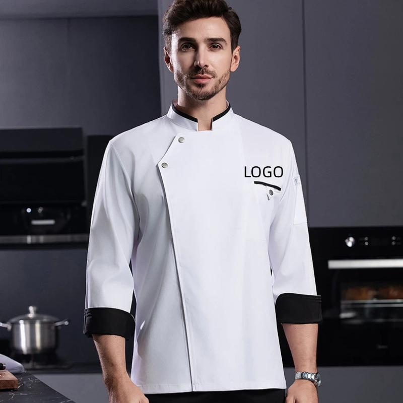 Embroidery Kitchen - Şef Üniforması İş Kıyafetleri Uzun Kollu