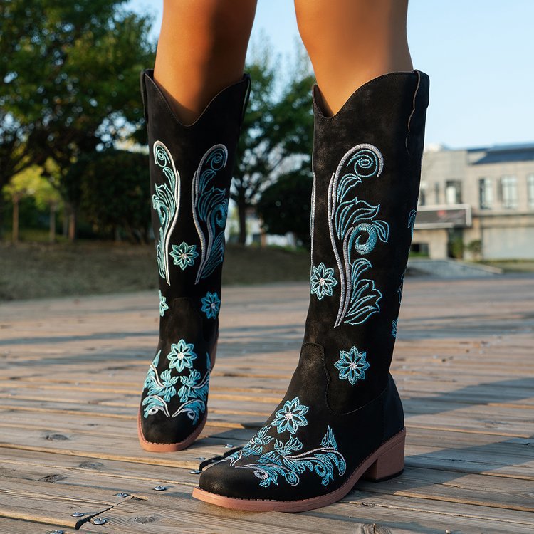 Retro Kadın Bot Moda Kadın Şöv - Embroidery Design incelemesi ve fiyatı