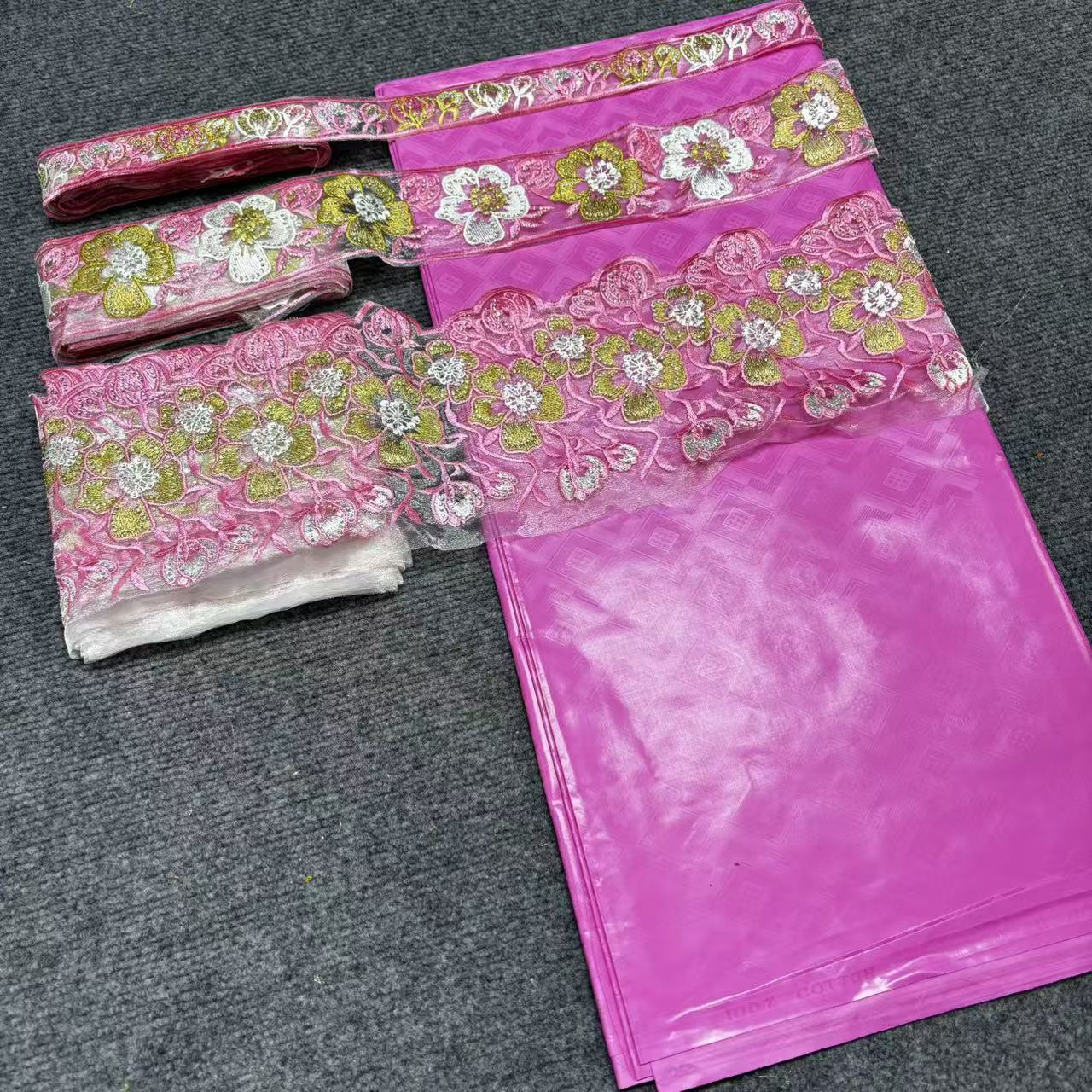 Yeni Moda 5 yard Bazin Zengin  - Embroidery Web incelemesi ve fiyatı