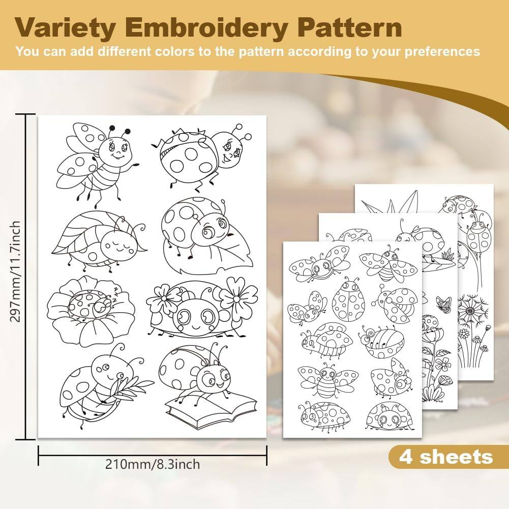 4 Yapraklı Böcek Nakış Sabitle - Embroidery Web incelemesi ve fiyatı