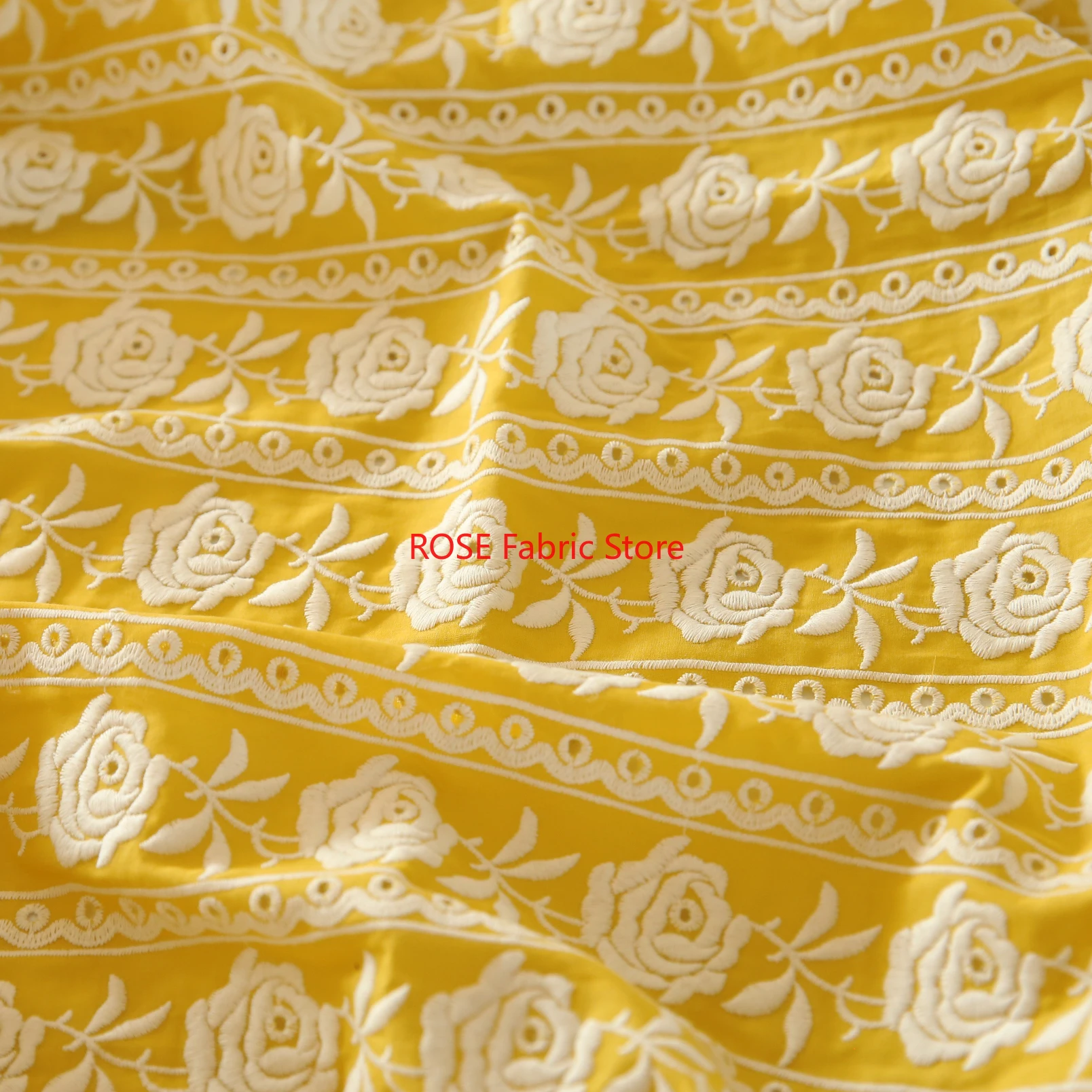 Fransız Pamuklu Sarı Gül Ağır  - Embroidery Yellow Dress incelemesi ve fiyatı