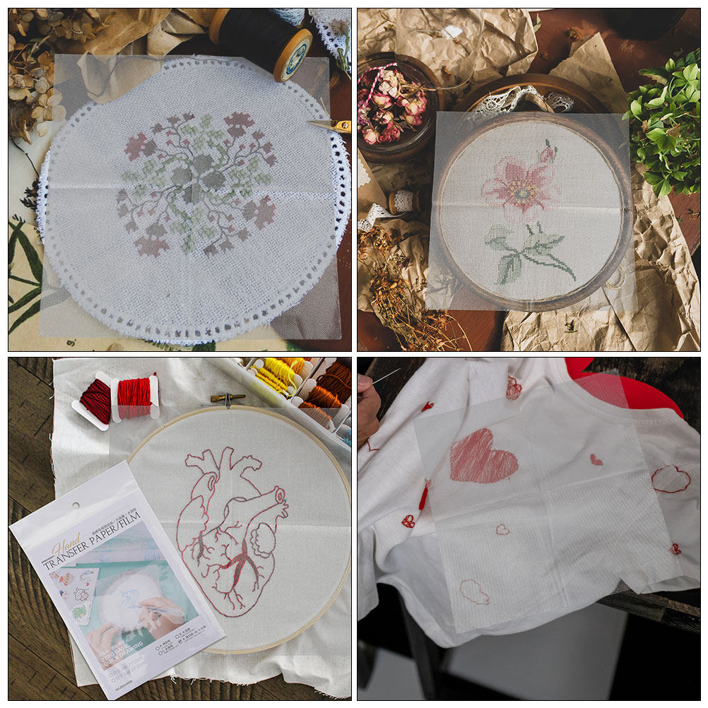 8 adet suda çözünür nakış tran - Embroidery Tshirt incelemesi ve fiyatı