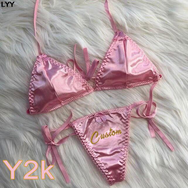Özel İsimli Tanga Üçgen Sütyen - Embroidery Underwear incelemesi ve fiyatı