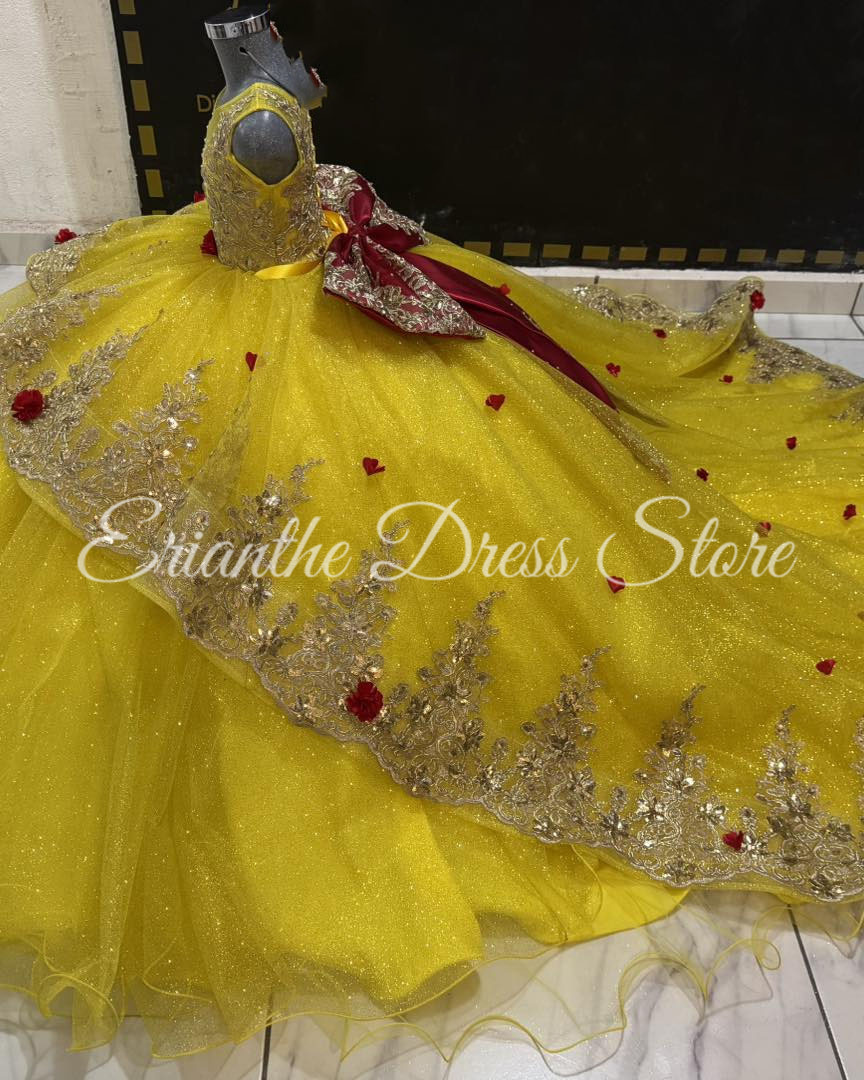 Sarı Çiçek Kız Elbise Düğün Iç - Embroidery Yellow Dress incelemesi ve fiyatı