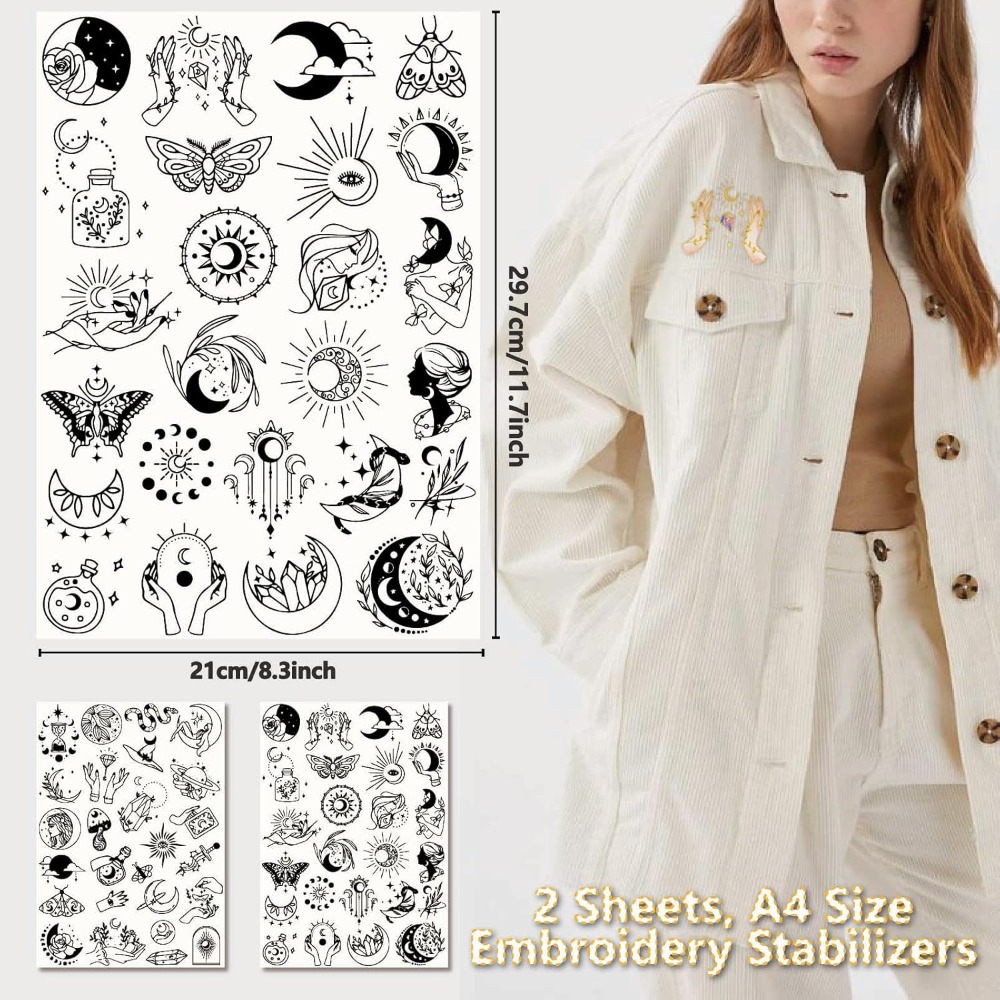 51 adet Boho Ay Güneş Suda Çöz - Embroidery Ideas incelemesi ve fiyatı